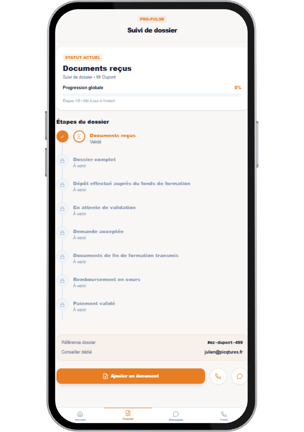 Interface Progressive Pulse
